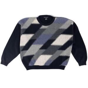 90s geometric crewneck sweater 1990s vintage